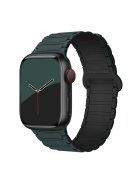 For Apple Watch 10 46mm / Ultra 2 / Ultra 49mm / 9 8 7 45mm / SE (2023) SE (2022) SE 6 5 4 44mm / 3 2 1 42mm Silicone Strap Magnetic - Blackish Green / Black