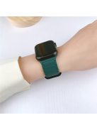 For Apple Watch 10 46mm / Ultra 2 / Ultra 49mm / 9 8 7 45mm / SE (2023) SE (2022) SE 6 5 4 44mm / 3 2 1 42mm Silicone Strap Magnetic - Blackish Green / Black