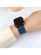 For Apple Watch 10 46mm / Ultra 2 / Ultra 49mm / 9 8 7 45mm / SE (2023) SE (2022) SE 6 5 4 44mm / 3 2 1 42mm Silicone Strap Magnetic - Indigo Blue / Grey