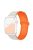 For Apple Watch 10 46mm / Ultra 2 / Ultra 49mm / 9 8 7 45mm / SE (2023) SE (2022) SE 6 5 4 44mm / 3 2 1 42mm Silicone Strap Magnetic - Starlight / Orange