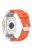 For Apple Watch 10 46mm / Ultra 2 / Ultra 49mm / 9 8 7 45mm / SE (2023) SE (2022) SE 6 5 4 44mm / 3 2 1 42mm Silicone Strap Striped Watch Band - Orange