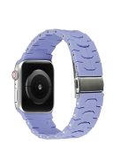 For Apple Watch 10 46mm / Ultra 2 / Ultra 49mm / 9 8 7 45mm / SE (2023) SE (2022) SE 6 5 4 44mm / 3 2 1 42mm Silicone Watch Band  - Light Purple