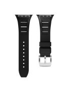 For Apple Watch 10 46mm / Ultra 2 / Ultra 49mm / 9 8 7 45mm / SE (2023) SE (2022) SE 6 5 4 44mm / 3 2 1 42mm Silicone Watch Band - Black