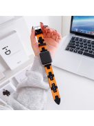 For Apple Watch 10 46mm / Ultra 2 / Ultra 49mm / 9 8 7 45mm / SE (2023) SE (2022) SE 6 5 4 44mm / 3 2 1 42mm Silicone Watch Band - Black / Orange