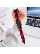 For Apple Watch 10 46mm / Ultra 2 / Ultra 49mm / 9 8 7 45mm / SE (2023) SE (2022) SE 6 5 4 44mm / 3 2 1 42mm Silicone Watch Band - Black / Red