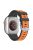 For Apple Watch 10 46mm / Ultra 2 / Ultra 49mm / 9 8 7 45mm / SE (2023) SE (2022) SE 6 5 4 44mm / 3 2 1 42mm Silicone Watch Band - Black+Orange