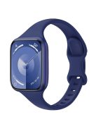 For Apple Watch 10 46mm / Ultra 2 / Ultra 49mm / 9 8 7 45mm / SE (2023) SE (2022) SE 6 5 4 44mm / 3 2 1 42mm Silicone Watch Band - Dark Blue