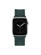 For Apple Watch 10 46mm / Ultra 2 / Ultra 49mm / 9 8 7 45mm / SE (2023) SE (2022) SE 6 5 4 44mm / 3 2 1 42mm Silicone Watch Band - Dark Green