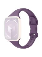 For Apple Watch 10 46mm / Ultra 2 / Ultra 49mm / 9 8 7 45mm / SE (2023) SE (2022) SE 6 5 4 44mm / 3 2 1 42mm Silicone Watch Band - Dark Purple