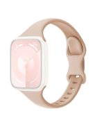 For Apple Watch 10 46mm / Ultra 2 / Ultra 49mm / 9 8 7 45mm / SE (2023) SE (2022) SE 6 5 4 44mm / 3 2 1 42mm Silicone Watch Band - Milk Tea Color