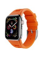 For Apple Watch 10 46mm / Ultra 2 / Ultra 49mm / 9 8 7 45mm / SE (2023) SE (2022) SE 6 5 4 44mm / 3 2 1 42mm Silicone Watch Band - Orange