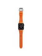 For Apple Watch 10 46mm / Ultra 2 / Ultra 49mm / 9 8 7 45mm / SE (2023) SE (2022) SE 6 5 4 44mm / 3 2 1 42mm Silicone Watch Band - Orange