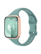 For Apple Watch 10 46mm / Ultra 2 / Ultra 49mm / 9 8 7 45mm / SE (2023) SE (2022) SE 6 5 4 44mm / 3 2 1 42mm Silicone Watch Band - Pine Green