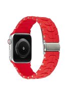 For Apple Watch 10 46mm / Ultra 2 / Ultra 49mm / 9 8 7 45mm / SE (2023) SE (2022) SE 6 5 4 44mm / 3 2 1 42mm Silicone Watch Band - Red