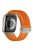 For Apple Watch 10 46mm / Ultra 2 / Ultra 49mm / 9 8 7 45mm / SE (2023) SE (2022) SE 6 5 4 44mm / 3 2 1 42mm Silicone Watch Band - Titanium Buckle / Orange Strap