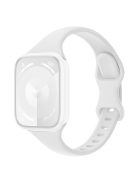 For Apple Watch 10 46mm / Ultra 2 / Ultra 49mm / 9 8 7 45mm / SE (2023) SE (2022) SE 6 5 4 44mm / 3 2 1 42mm Silicone Watch Band - White