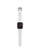 For Apple Watch 10 46mm / Ultra 2 / Ultra 49mm / 9 8 7 45mm / SE (2023) SE (2022) SE 6 5 4 44mm / 3 2 1 42mm Silicone Watch Band - White