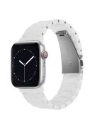 For Apple Watch 10 46mm / Ultra 2 / Ultra 49mm / 9 8 7 45mm / SE (2023) SE (2022) SE 6 5 4 44mm / 3 2 1 42mm Silicone Watch Band - White