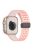 For Apple Watch 10 46mm / Ultra 2 / Ultra 49mm / 9 8 7 45mm / SE (2023) SE (2022) SE 6 5 4 44mm / 3 2 1 42mm Silicone Watch Band Dual Color - Pink+White