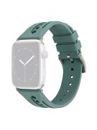 For Apple Watch 10 46mm / Ultra 2 / Ultra 49mm / 9 8 7 45mm / SE (2023) SE (2022) SE 6 5 4 44mm / 3 2 1 42mm Silicone Watch Band Hollow - Green