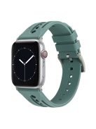 For Apple Watch 10 46mm / Ultra 2 / Ultra 49mm / 9 8 7 45mm / SE (2023) SE (2022) SE 6 5 4 44mm / 3 2 1 42mm Silicone Watch Band Hollow - Green