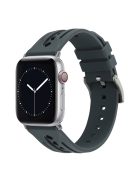 For Apple Watch 10 46mm / Ultra 2 / Ultra 49mm / 9 8 7 45mm / SE (2023) SE (2022) SE 6 5 4 44mm / 3 2 1 42mm Silicone Watch Band Hollow - Grey