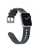 For Apple Watch 10 46mm / Ultra 2 / Ultra 49mm / 9 8 7 45mm / SE (2023) SE (2022) SE 6 5 4 44mm / 3 2 1 42mm Silicone Watch Band Hollow - Grey