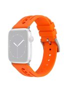 For Apple Watch 10 46mm / Ultra 2 / Ultra 49mm / 9 8 7 45mm / SE (2023) SE (2022) SE 6 5 4 44mm / 3 2 1 42mm Silicone Watch Band Hollow - Orange