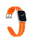 For Apple Watch 10 46mm / Ultra 2 / Ultra 49mm / 9 8 7 45mm / SE (2023) SE (2022) SE 6 5 4 44mm / 3 2 1 42mm Silicone Watch Band Hollow - Orange