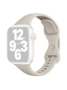 For Apple Watch 10 46mm / Ultra 2 / Ultra 49mm / 9 8 7 45mm / SE (2023) SE (2022) SE 6 5 4 44mm / 3 2 1 42mm Silicone Watch Strap - Antique White