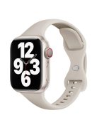 For Apple Watch 10 46mm / Ultra 2 / Ultra 49mm / 9 8 7 45mm / SE (2023) SE (2022) SE 6 5 4 44mm / 3 2 1 42mm Silicone Watch Strap - Antique White