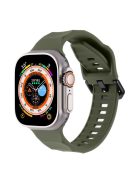 For Apple Watch 10 46mm / Ultra 2 / Ultra 49mm / 9 8 7 45mm / SE (2023) SE (2022) SE 6 5 4 44mm / 3 2 1 42mm Silicone Watch Strap - Army Green