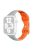 For Apple Watch 10 46mm / Ultra 2 / Ultra 49mm / 9 8 7 45mm / SE (2023) SE (2022) SE 6 5 4 44mm / 3 2 1 42mm Silicone Watch Strap - Baby Blue+Orange