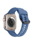 For Apple Watch 10 46mm / Ultra 2 / Ultra 49mm / 9 8 7 45mm / SE (2023) SE (2022) SE 6 5 4 44mm / 3 2 1 42mm Silicone Watch Strap - Blue