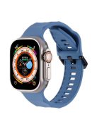 For Apple Watch 10 46mm / Ultra 2 / Ultra 49mm / 9 8 7 45mm / SE (2023) SE (2022) SE 6 5 4 44mm / 3 2 1 42mm Silicone Watch Strap - Blue