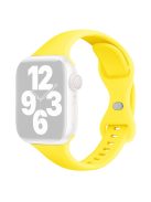 For Apple Watch 10 46mm / Ultra 2 / Ultra 49mm / 9 8 7 45mm / SE (2023) SE (2022) SE 6 5 4 44mm / 3 2 1 42mm Silicone Watch Strap - Bright Yellow