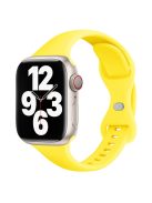 For Apple Watch 10 46mm / Ultra 2 / Ultra 49mm / 9 8 7 45mm / SE (2023) SE (2022) SE 6 5 4 44mm / 3 2 1 42mm Silicone Watch Strap - Bright Yellow