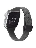 For Apple Watch 10 46mm / Ultra 2 / Ultra 49mm / 9 8 7 45mm / SE (2023) SE (2022) SE 6 5 4 44mm / 3 2 1 42mm Silicone Watch Strap - Dark Grey