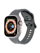 For Apple Watch 10 46mm / Ultra 2 / Ultra 49mm / 9 8 7 45mm / SE (2023) SE (2022) SE 6 5 4 44mm / 3 2 1 42mm Silicone Watch Strap - Dark Grey