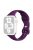 For Apple Watch 10 46mm / Ultra 2 / Ultra 49mm / 9 8 7 45mm / SE (2023) SE (2022) SE 6 5 4 44mm / 3 2 1 42mm Silicone Watch Strap - Dark Purple