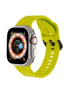 For Apple Watch 10 46mm / Ultra 2 / Ultra 49mm / 9 8 7 45mm / SE (2023) SE (2022) SE 6 5 4 44mm / 3 2 1 42mm Silicone Watch Strap - Fluorescent Green