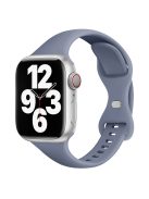 For Apple Watch 10 46mm / Ultra 2 / Ultra 49mm / 9 8 7 45mm / SE (2023) SE (2022) SE 6 5 4 44mm / 3 2 1 42mm Silicone Watch Strap - Lavender Grey