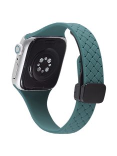   For Apple Watch 10 46mm / Ultra 2 / Ultra 49mm / 9 8 7 45mm / SE (2023) SE (2022) SE 6 5 4 44mm / 3 2 1 42mm Silicone Watch Strap - Light Green