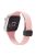 For Apple Watch 10 46mm / Ultra 2 / Ultra 49mm / 9 8 7 45mm / SE (2023) SE (2022) SE 6 5 4 44mm / 3 2 1 42mm Silicone Watch Strap - Light Pink