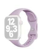 For Apple Watch 10 46mm / Ultra 2 / Ultra 49mm / 9 8 7 45mm / SE (2023) SE (2022) SE 6 5 4 44mm / 3 2 1 42mm Silicone Watch Strap - Light Purple