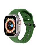 For Apple Watch 10 46mm / Ultra 2 / Ultra 49mm / 9 8 7 45mm / SE (2023) SE (2022) SE 6 5 4 44mm / 3 2 1 42mm Silicone Watch Strap - Midnight Green