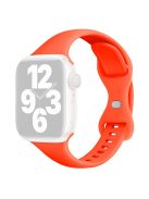 For Apple Watch 10 46mm / Ultra 2 / Ultra 49mm / 9 8 7 45mm / SE (2023) SE (2022) SE 6 5 4 44mm / 3 2 1 42mm Silicone Watch Strap - Orange