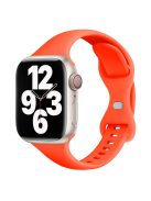 For Apple Watch 10 46mm / Ultra 2 / Ultra 49mm / 9 8 7 45mm / SE (2023) SE (2022) SE 6 5 4 44mm / 3 2 1 42mm Silicone Watch Strap - Orange