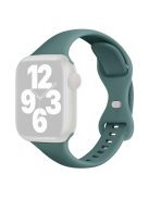 For Apple Watch 10 46mm / Ultra 2 / Ultra 49mm / 9 8 7 45mm / SE (2023) SE (2022) SE 6 5 4 44mm / 3 2 1 42mm Silicone Watch Strap - Pine Needle Green