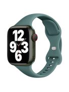 For Apple Watch 10 46mm / Ultra 2 / Ultra 49mm / 9 8 7 45mm / SE (2023) SE (2022) SE 6 5 4 44mm / 3 2 1 42mm Silicone Watch Strap - Pine Needle Green